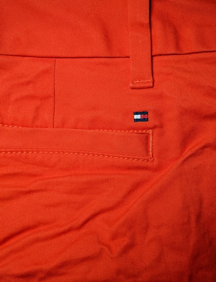 Tommy Hilfiger men's Orange Chino Shorts Size 2 Waist 30" Excellent Condition - Picture 3 of 4